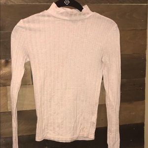 Pink long sleeve turtleneck